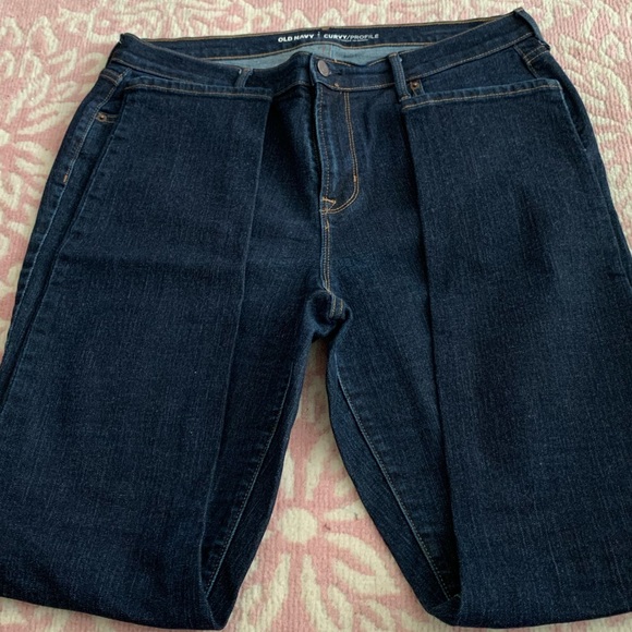 Old Navy Dark Rinse Jeans - Picture 1 of 7